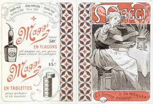 Anuncio de Maggi, finales del siglo XIX de Alphonse Mucha